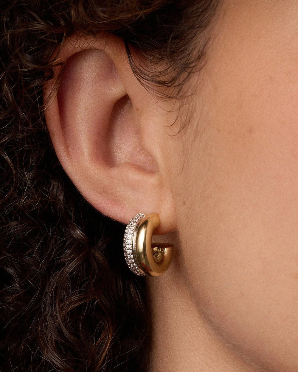 Shimmering Stacked Huggies - Acadian Estates & CustomEarrings