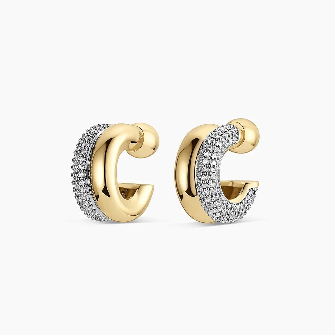 Shimmering Stacked Huggies - Acadian Estates & CustomEarrings