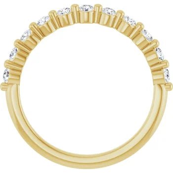 Single Shared-Prong Diamond Band - Acadian Estates &amp; Custom