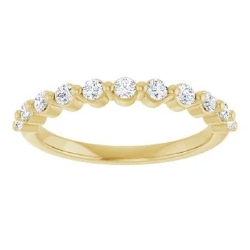 Single Shared-Prong Diamond Band - Acadian Estates &amp; Custom