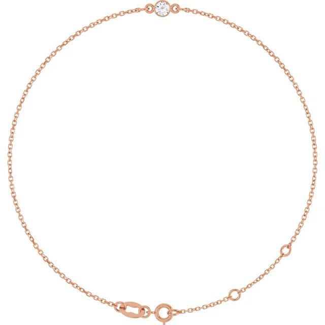 Solitaire Diamond Bracelet - Acadian Estates &amp; Custom