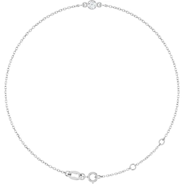 Solitaire Diamond Bracelet - Acadian Estates &amp; Custom