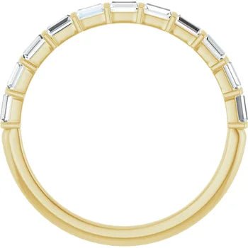 Straight Baguette Diamond Band - Acadian Estates &amp; Custom