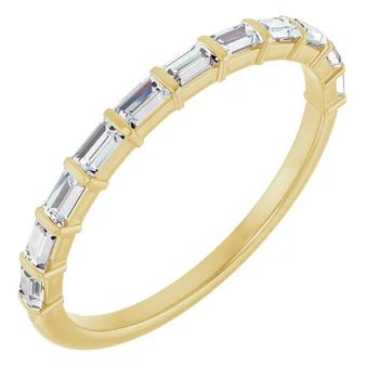 Straight Baguette Diamond Band - Acadian Estates & Custom