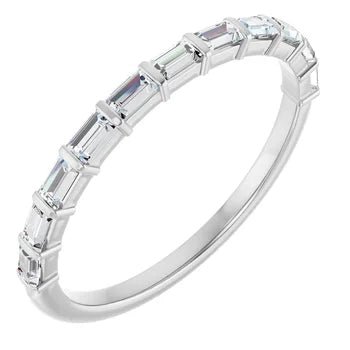Straight Baguette Diamond Band - Acadian Estates & Custom
