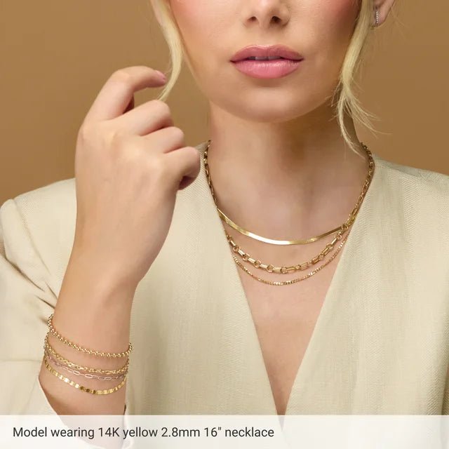 The Herringbone Chain Necklace - Acadian Estates &amp; CustomPendant and Chain