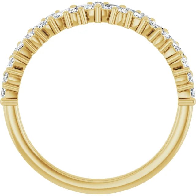 Tilted Marquise &amp; Round Diamond Band - Acadian Estates &amp; Custom