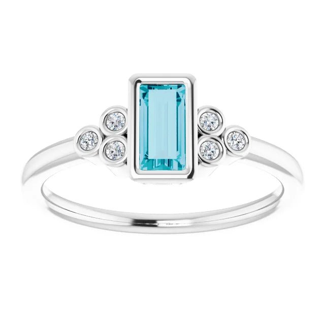 Topaz & Diamond Ring - Acadian Estates & Custom