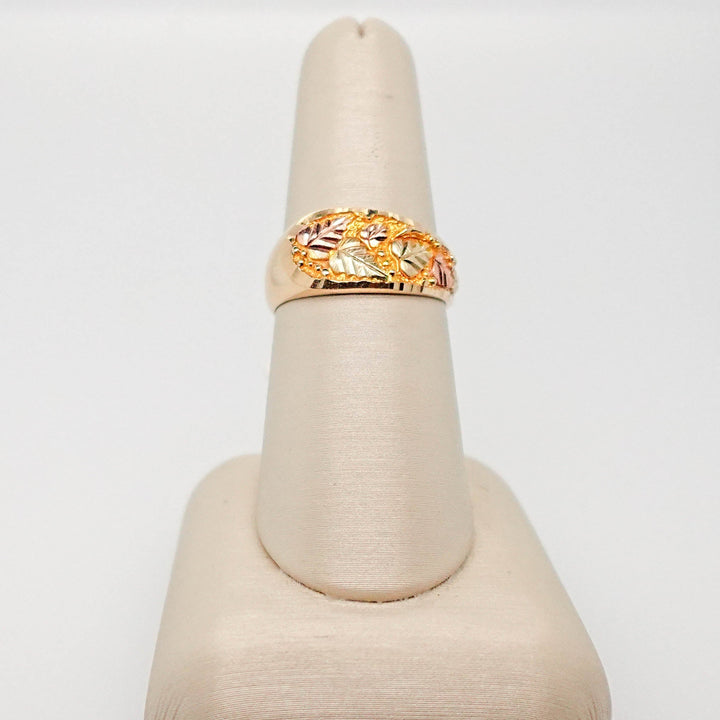 Tri Gold Asymmetrical Leaf Ring - Acadian Estates &amp; CustomRing