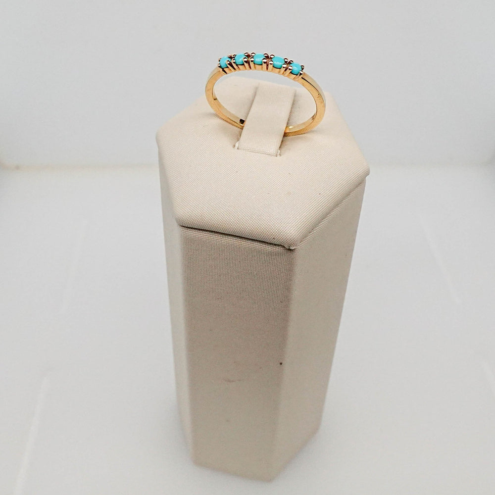 Turquoise Cabochon Stackable Ring - Acadian Estates & CustomRing