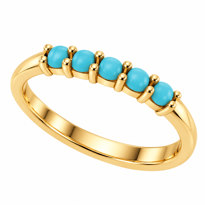 Turquoise Cabochon Stackable Ring - Acadian Estates &amp; CustomRing