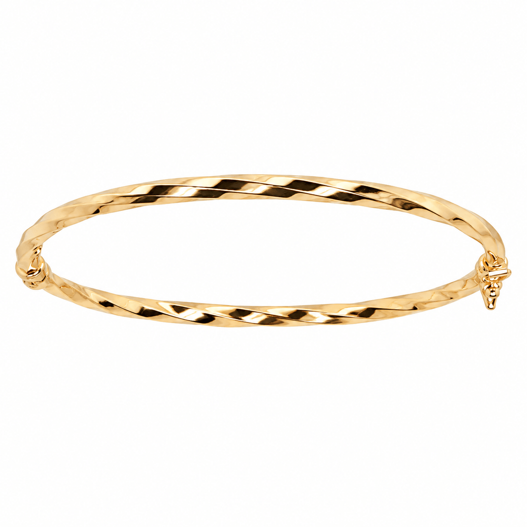 Twist Detail Bangle - Acadian Estates &amp; CustomBracelet