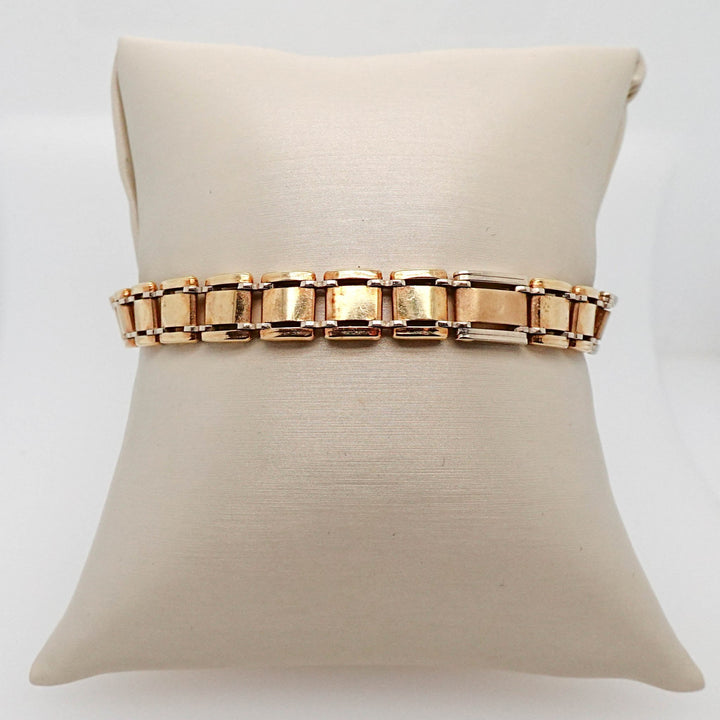 Two Tone Link Bracelet - Acadian Estates &amp; CustomBracelet