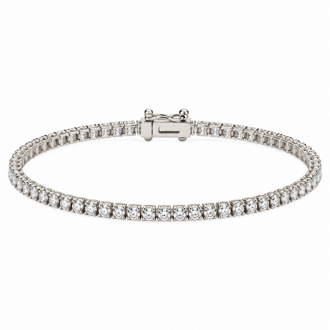 White Gold Diamond Tennis Bracelet - Acadian Estates &amp; CustomBracelet