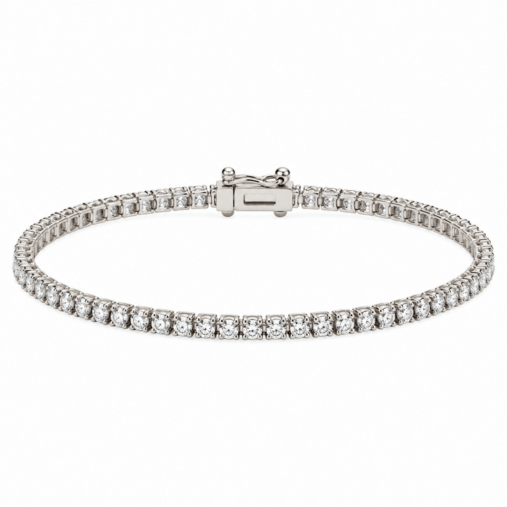 White Gold Diamond Tennis Bracelet - Acadian Estates &amp; CustomBracelet