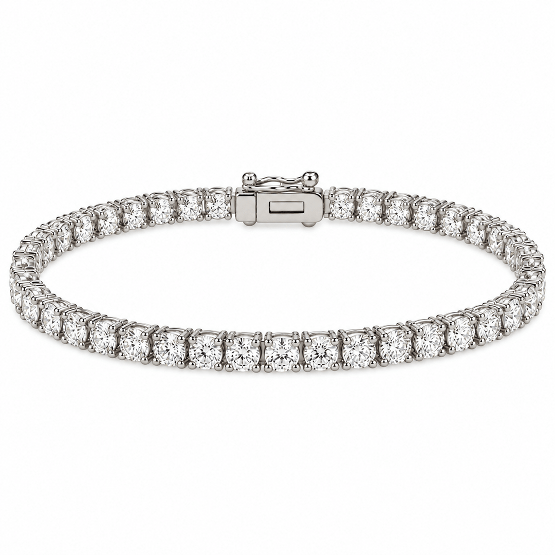 White Gold Diamond Tennis Bracelet - Acadian Estates &amp; CustomBracelet