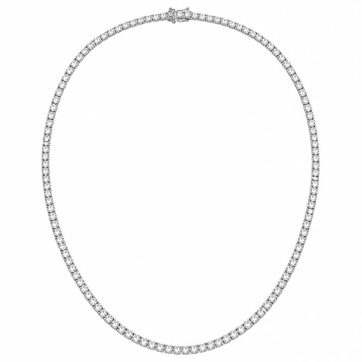 White Gold Diamond Tennis Necklace - Acadian Estates &amp; Customnecklace