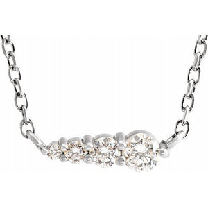 Diamond Graduated Necklace - Acadian Estates & CustomPendant and Chain