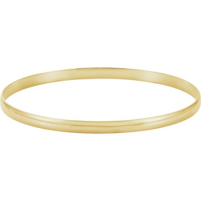 Half Round Bangle - Acadian Estates & CustomBracelet