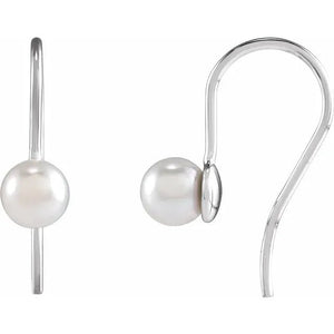 Pearl Hook Earrings - Acadian Estates & CustomEarrings