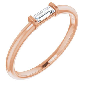 The Baguette Stackable Ring - Acadian Estates & CustomRing